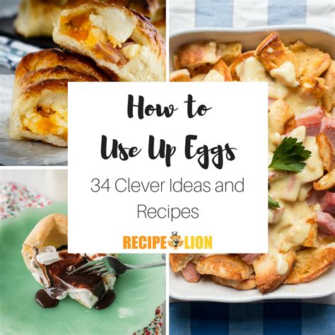 I'm not going to share too many recipes today. How to Use Up Eggs: 34 Clever Ideas and Recipes | RecipeLion.com