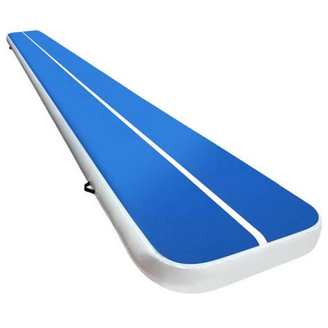 6m X 1m Inflatable Air Track Mat 20cm Thick Gymnastic Tumbling Blue And