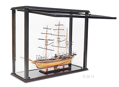 Table Top Display Case 36 Opening Front Tall Ship Sailboat Models