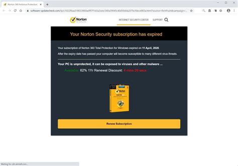 Remove Your Norton Has Expired Today Scam Virus Removal Guide