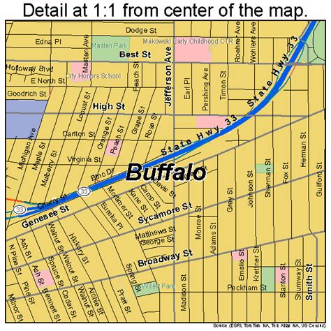 Buffalo New York Street Map 3611000