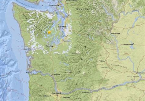 42 Earthquake Rattles Washingtons Kitsap Peninsula Kitsap Peninsula