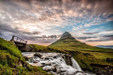 Mount Kirkjufell One Of The Most Famous Mountains On Iceland Mount