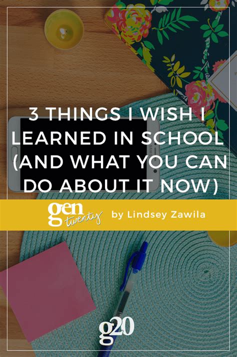 Three Things I Wish I Learned In School Gentwenty