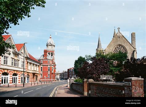 Eastbourne Town Hall From Meads Road Eastbourne East Sussex Uk Stock
