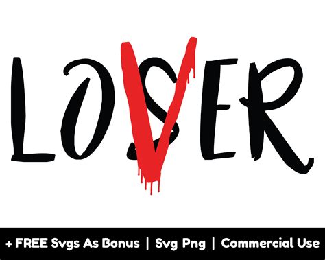 Lover Svg Loser Svg Digital Clipart Png Dxf Eps Pdf Ph