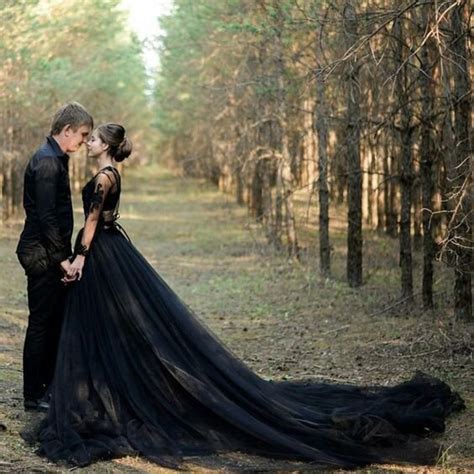 8 Brides In Black Wedding Dresses Wedding Dress Inspiration For Brides Who Love Black