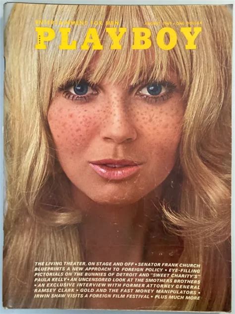 Vintage Playboy Magazine August Picclick