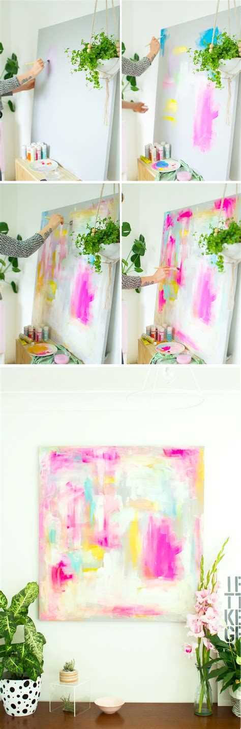 I assume, by highlight, you mean like using a highlighter on some text? DIY Abstract Artwork - Furniture Hacks | Fall For DIY