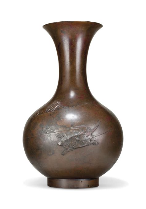 A Japanese Bronze Vase Meiji Period 1868 1912 Christies