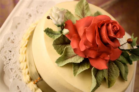 Verbena Pastries Red Rose Cake