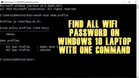Command Prompt Find All Wi Fi Passwords With Only 1 Command In Windows