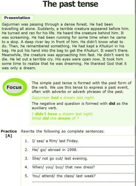 7th Grade Grammar Practice Worksheets