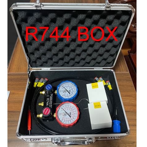 R744 Manifold Gauge Set Manometer Diagnostic Tool Ac Air Conditioning