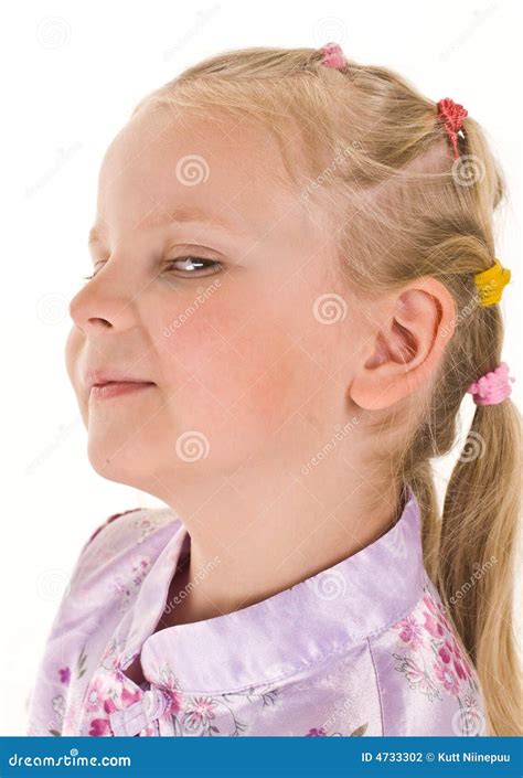 Mischievous Girl Portrait Stock Photo Image Of Caucasian 4733302