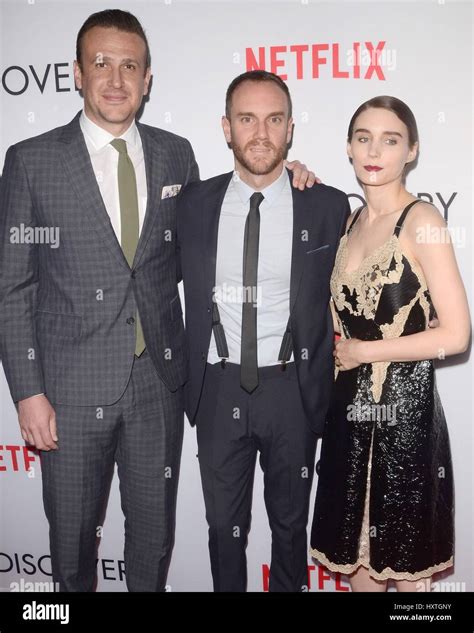 Jason Segel Charlie Mcdonnell Rooney Mara At Arrivals For The Discovery Premiere On Netflix