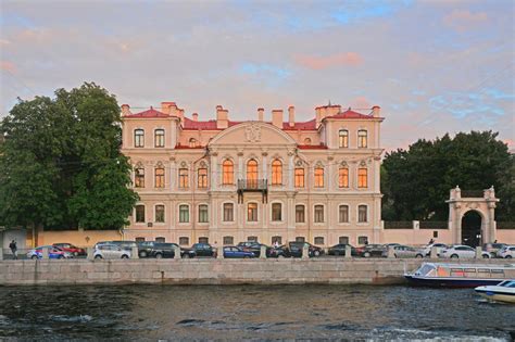 Mansion Of The Countess Karlova On Fontanka River Embankment In Saint