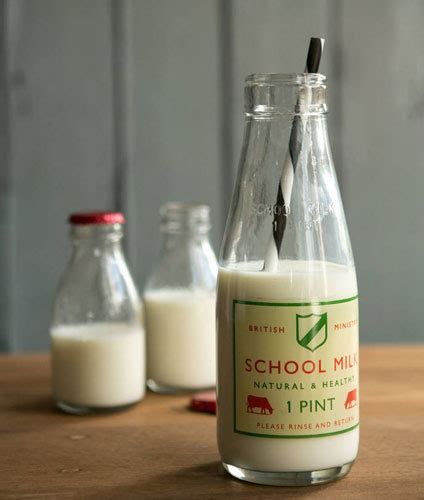 Vintage Style School Milk Pint Bottles By Rose And Grey