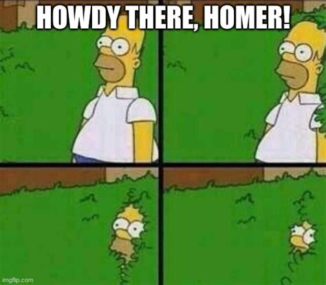 Homer Simpson In Bush Large Imgflip