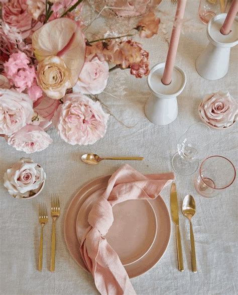10 Charming Table Settings For Your Next Party Pink Table Settings