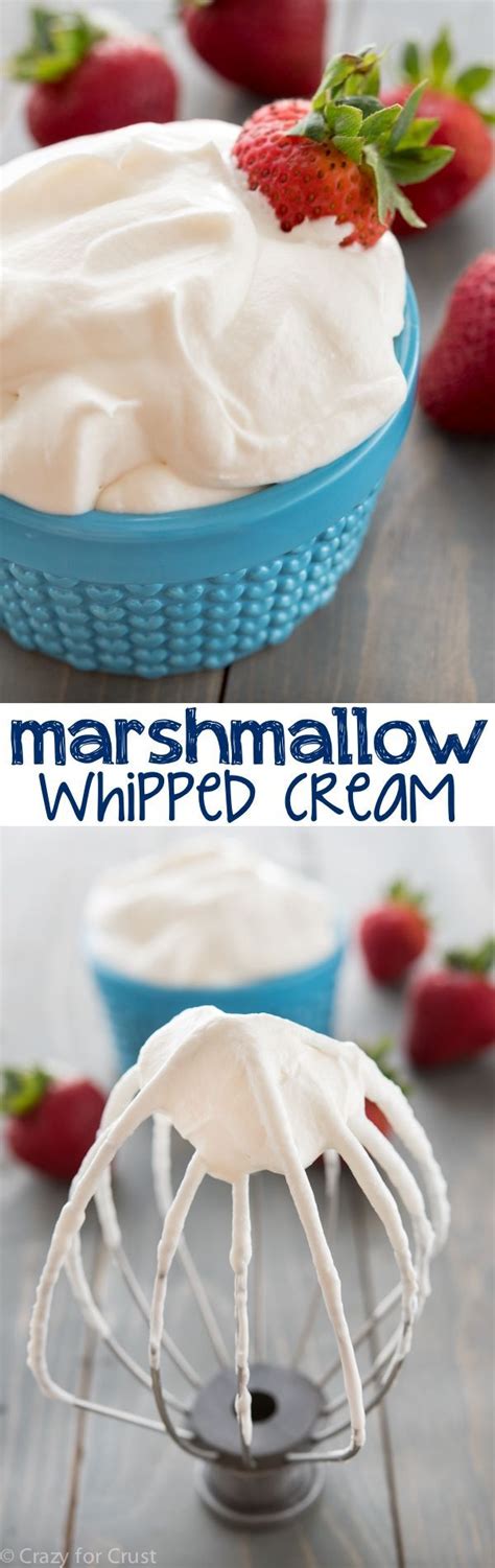 Crumble frozen cookies over filling. Marshmallow Whipped Cream | Recipe | Desserts, Cooking ...