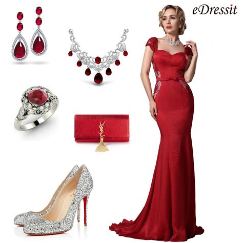 How To Accessorize A Red Prom Dress By Joanna H