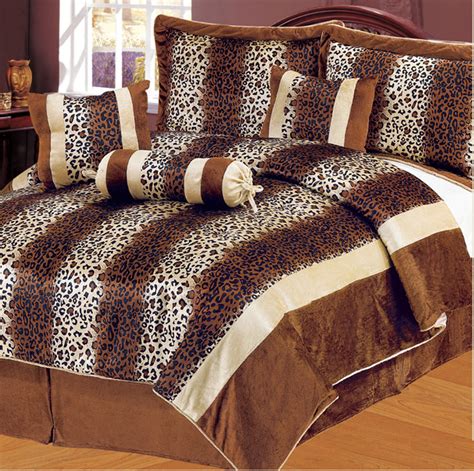 Browse from the vast collection of luxury comforter sets here at latestbedding.com. 7Pcs Queen Leopard Brown Micro Fur Comforter Set | eBay