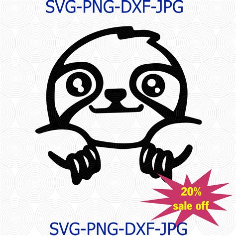 40+ Christmas Sloth Svg Free Pictures Free SVG files | Silhouette and