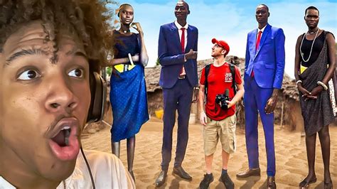 Reacting To TALLEST HUMANS ON EARTH South Sudan YouTube