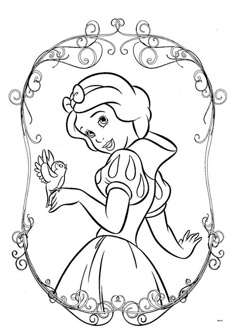 Dibujos Para Colorear Pintar Imprimir Princesas Disney Para Colorear