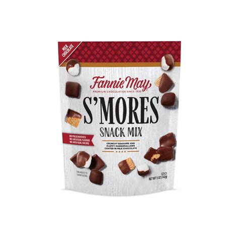 Fannie May Milk Chocolate S Mores Snack Mix 5 Oz Single Serve Bag