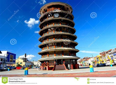 It is not as old, nor as tall, nor as famous as its italian counterpart but it does have a distinct incline and. The Leaning Tower Of Teluk Intan Editorial Stock Image ...