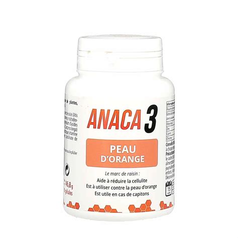 Anaca 3 Peau Dorange Flacon De 90 Gélules La Pharmacie De Pierre