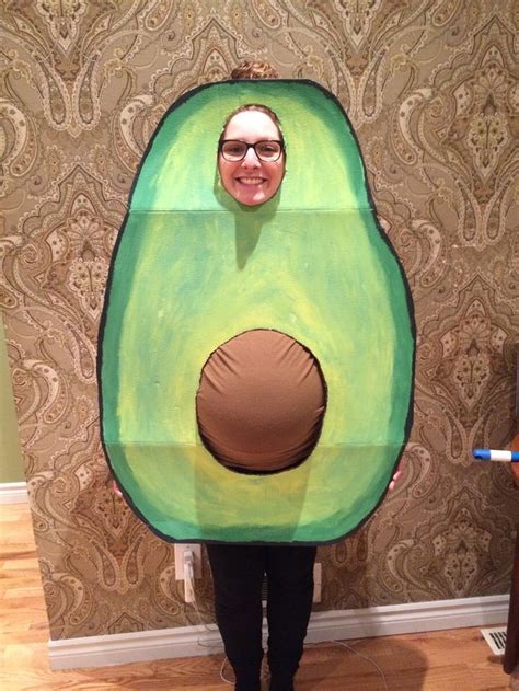 My 7 Months Pregnant Wife As An Avocado Pregnant Halloween Costumes