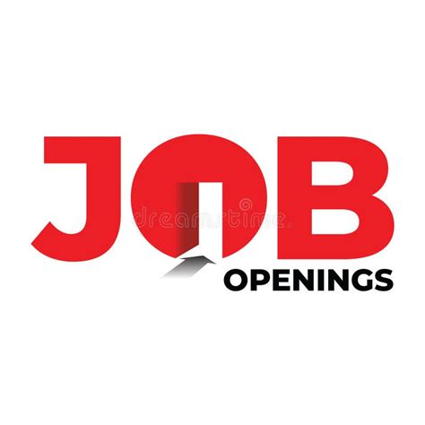 Illustration Of Job Openings Concept With Text And Entrance Stock