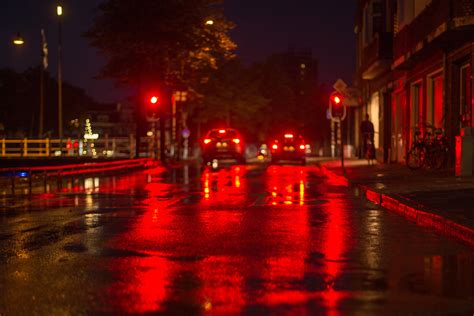 Free Images Road Traffic Night Rain Wet City Urban Asphalt