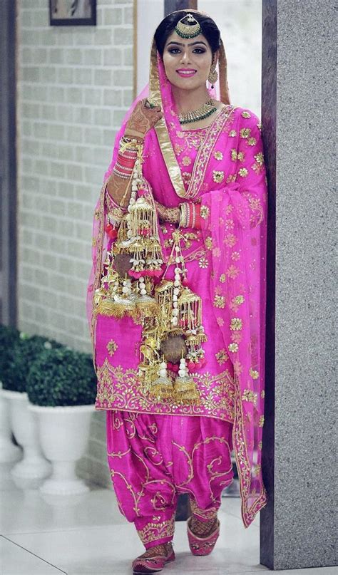 Harkiran Basra Bridal Suits Punjabi Indian Bridal Fashion Wedding Salwar Suits