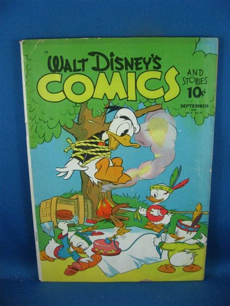 Walt Disney Comics Stories 24 Vg Donald Duck Mickey Mouse 1942 Comic