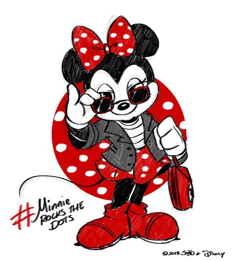 Minnie Rocks The Dots By Joaoppereiraus On Deviantart Minnie Mouse