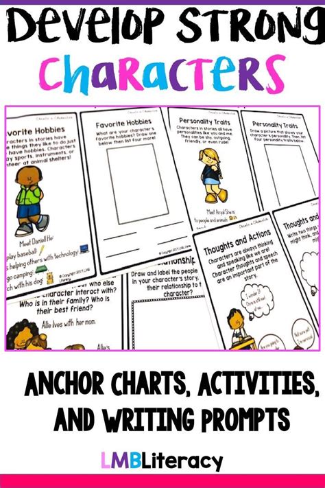 Developing Characters For Narrative Writing Anchor Charts And Writing