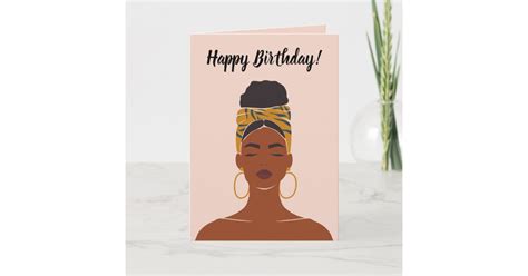 Happy Birthday Black Woman Card Zazzle