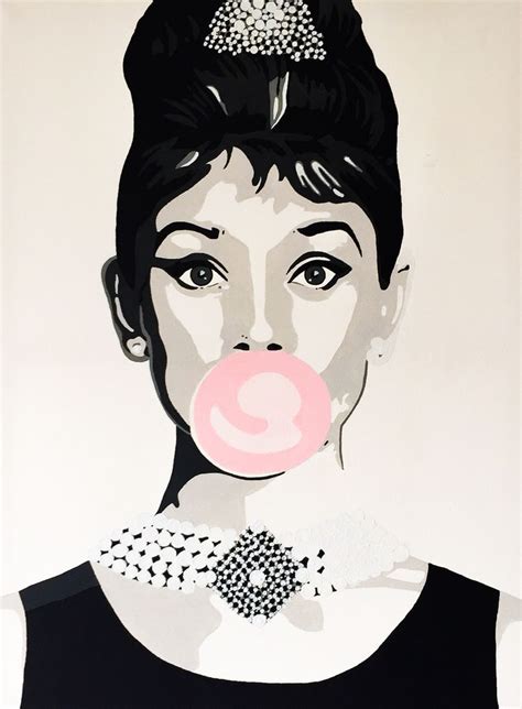 Audrey Hepburn Painting Pop Art Painting Audrey Hepburn Art