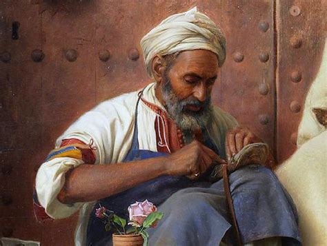 Jean Discart French 1856 1944 The Cobbler Tangiers Detail