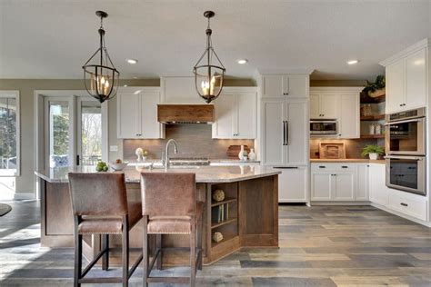 Modern kitchen with center island. 26 Gorgeous White Country Kitchens (Pictures) - Designing Idea