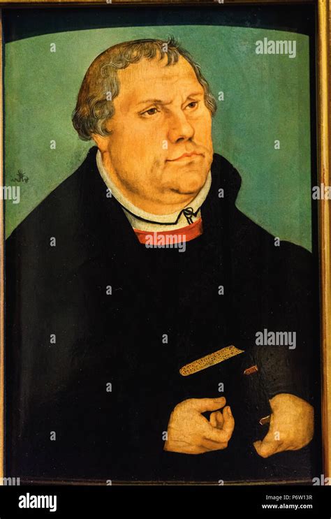 Old Martin Luther Portrait Painting Cranach Elder From 1500s Martin