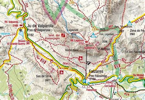 Lagazuoi Piccolo Route Map Photos Diagrams And Topos Summitpost