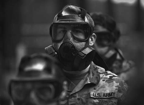 Military Police Don Gas Masks For Annual Training Article The