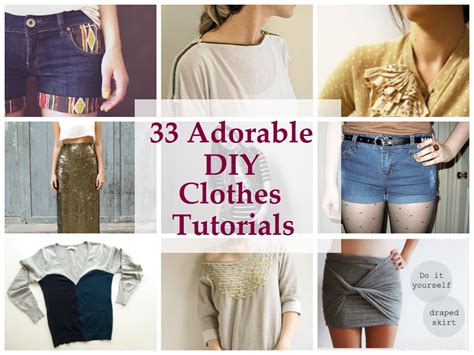 33 Adorable Diy Clothes Tutorials