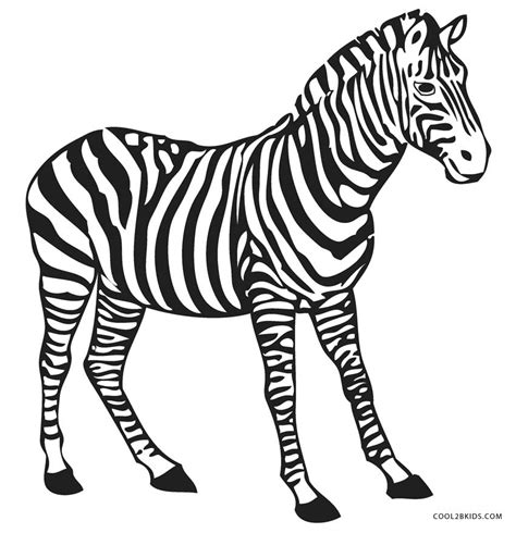 Zebra Coloring Pictures For Kids Coloring Pages