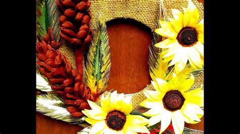 Diy How To Make Beautiful Sunflower Wreath Youtube